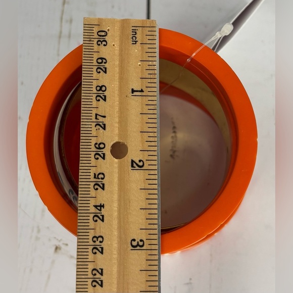 Carved Painted Wooden Bangle Bracelets Set Of 5 Orange Boho Floral Festival - Picture 3 of 5